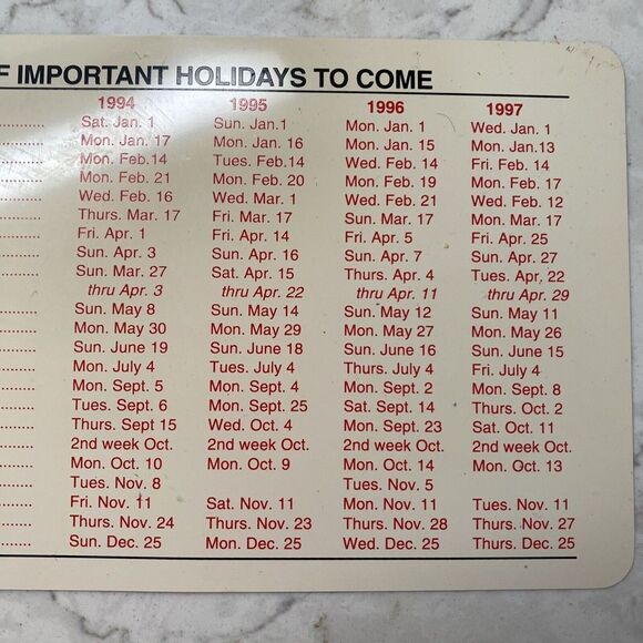 Sams Town Gold River Hotel Gambling Hall Casino Souvenir 1995 Calendar & Matches - Picture 6 of 13